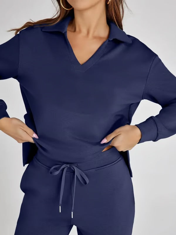 Conjunto lounge de dos piezas para mujer con tacto suave y estilo relajado – LYANA Softwear