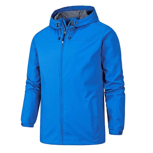 NIKO - Cortavientos ligero con cremallera para hombre