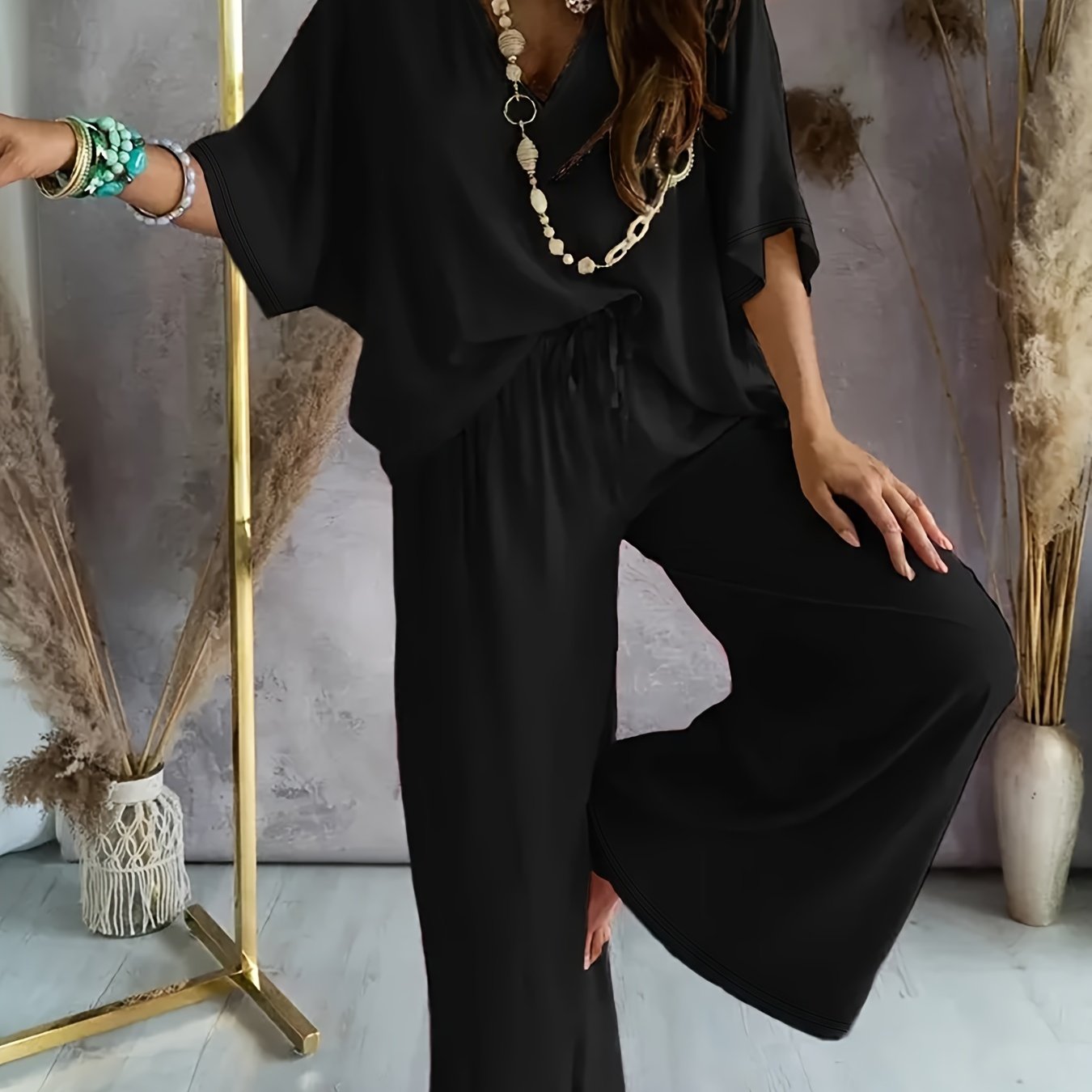 Conjunto de dos piezas con top y pantalón para mujer – VAYENA DreamSet