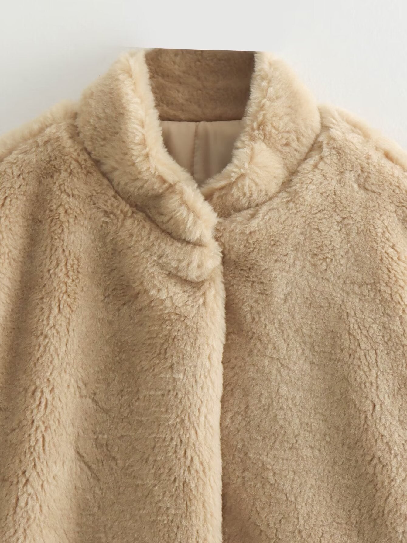 VALERIA - Chaqueta bomber de lujo con acabado teddy para mujer