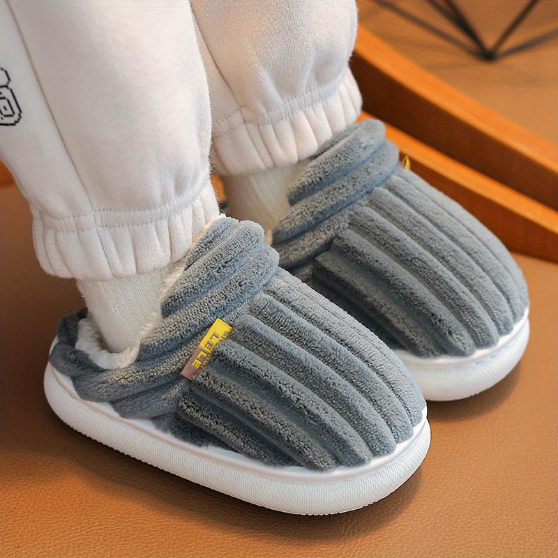 EMMA - Zapatillas de casa de felpa suave y acogedora para niños y niñas