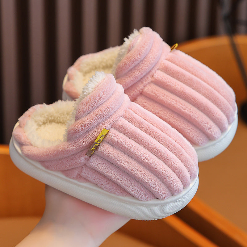 EMMA - Zapatillas de casa de felpa suave y acogedora para niños y niñas