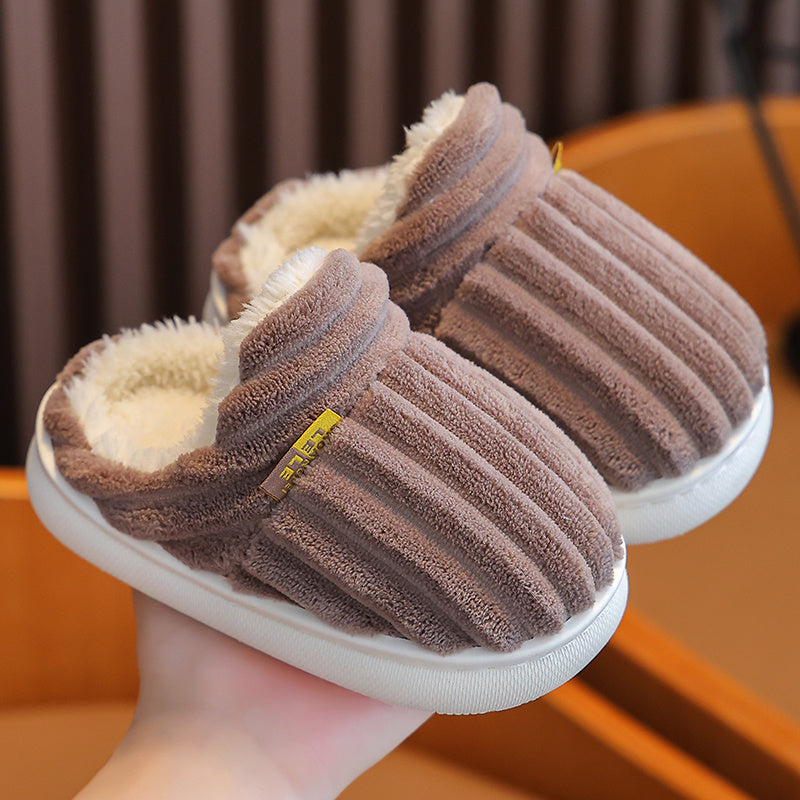EMMA - Zapatillas de casa de felpa suave y acogedora para niños y niñas