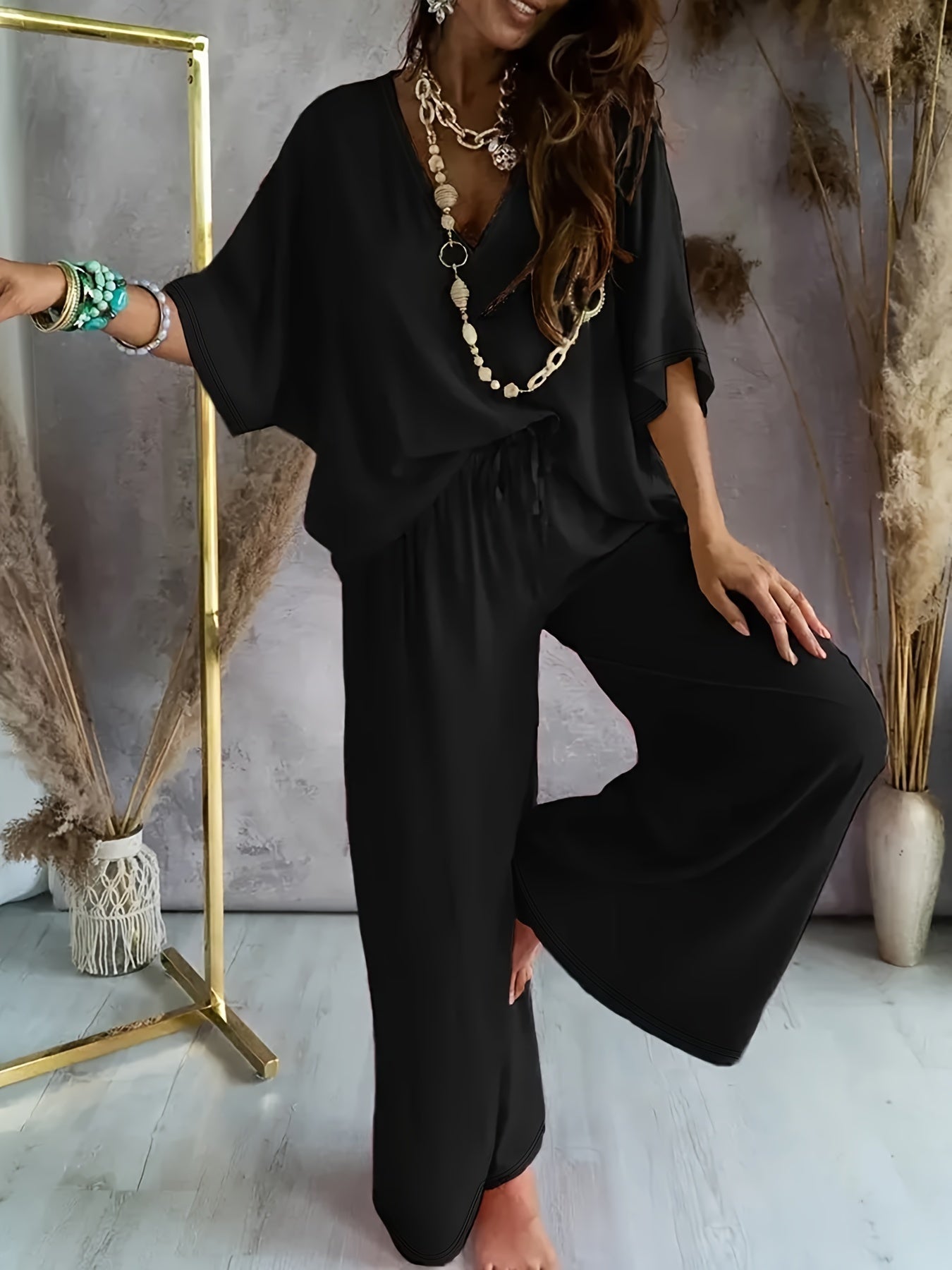 Conjunto de dos piezas con top y pantalón para mujer – VAYENA DreamSet