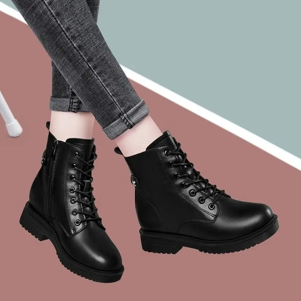 LIV - Botines cómodos de mujer con suela gruesa