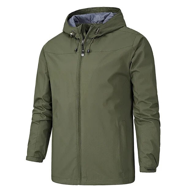 NIKO - Cortavientos ligero con cremallera para hombre