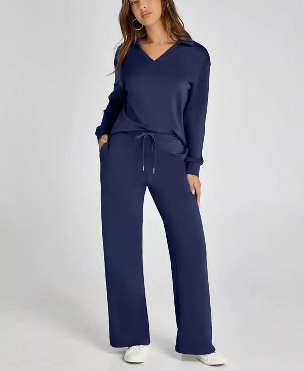 Conjunto lounge de dos piezas para mujer con tacto suave y estilo relajado – LYANA Softwear