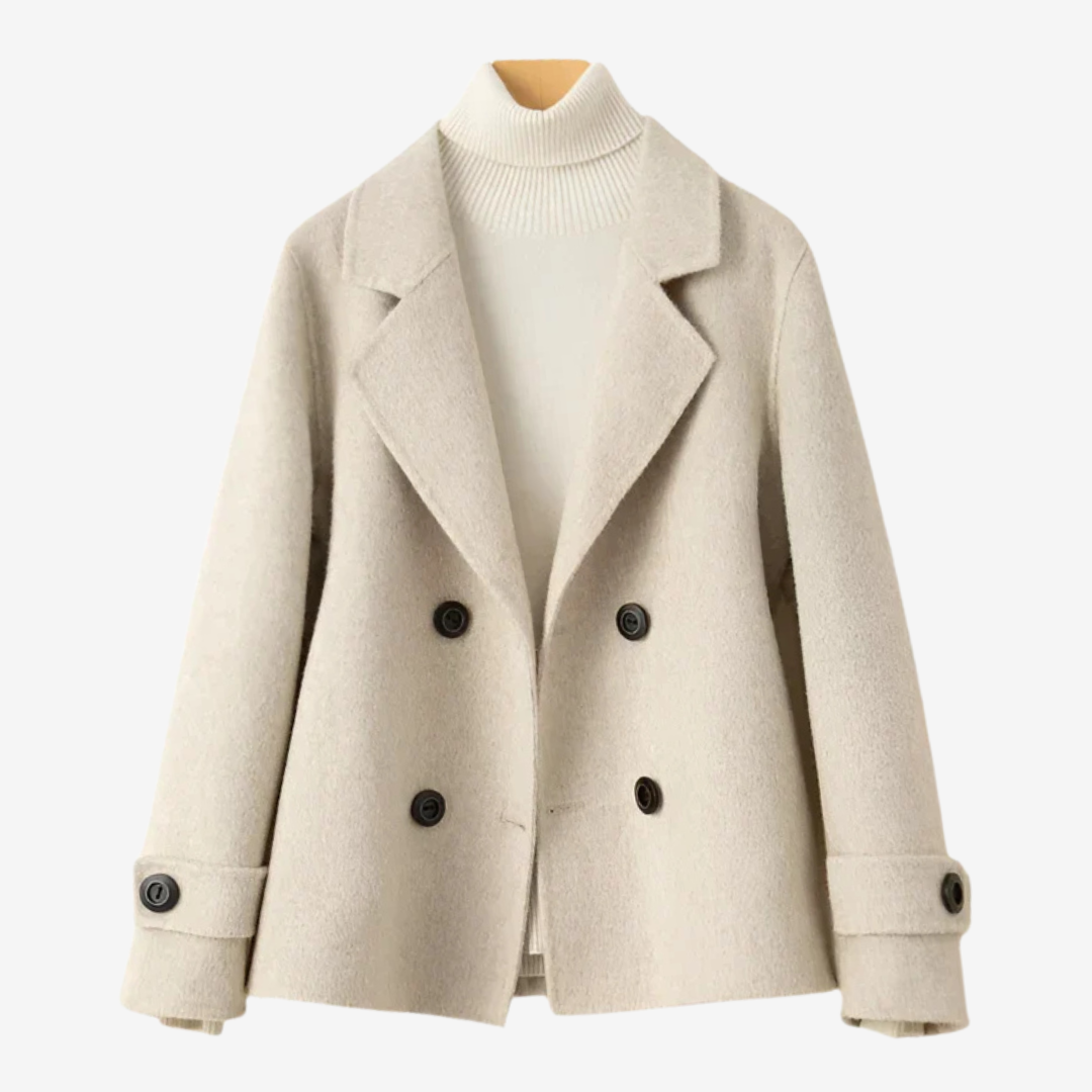 Chaqueta corta de lana con corte clásico para mujer – AIRLEA WoolElegance