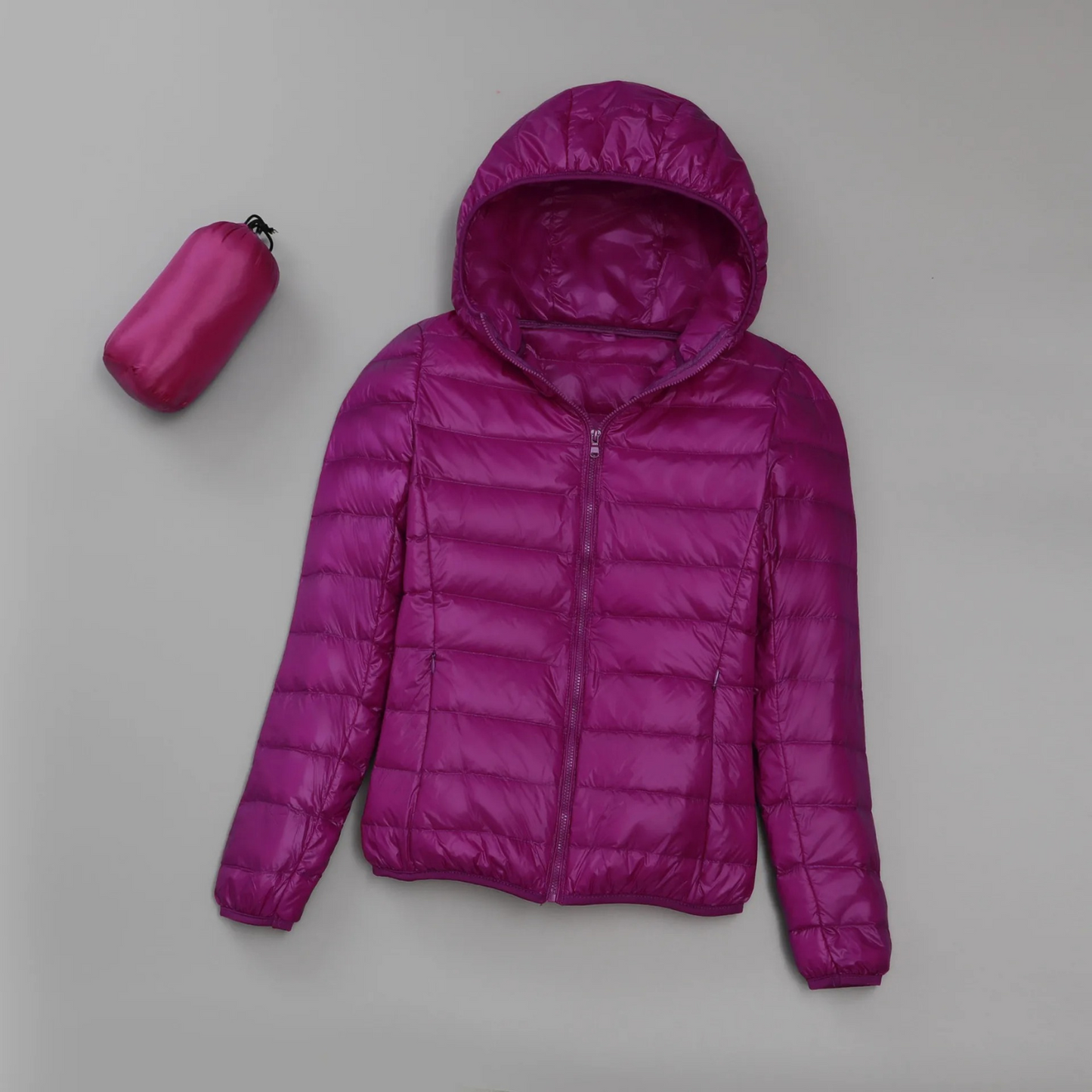 CARINE – Abrigo de invierno elegante con capucha para mujer