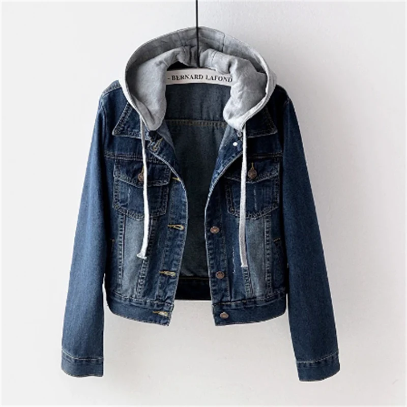KIRA - Chaqueta vaquera con capucha para mujer