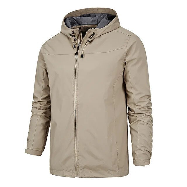 NIKO - Cortavientos ligero con cremallera para hombre
