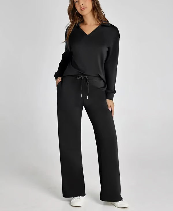 Conjunto lounge de dos piezas para mujer con tacto suave y estilo relajado – LYANA Softwear