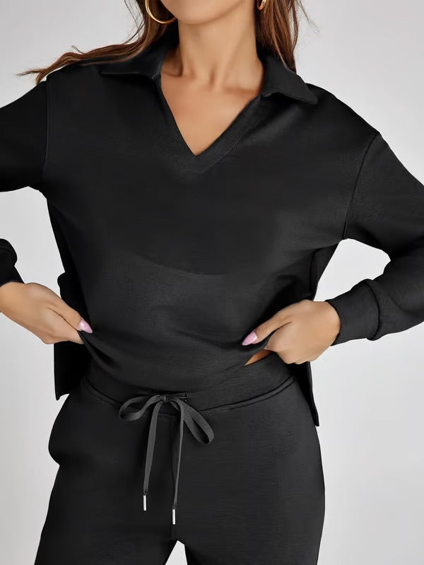 Conjunto lounge de dos piezas para mujer con tacto suave y estilo relajado – LYANA Softwear