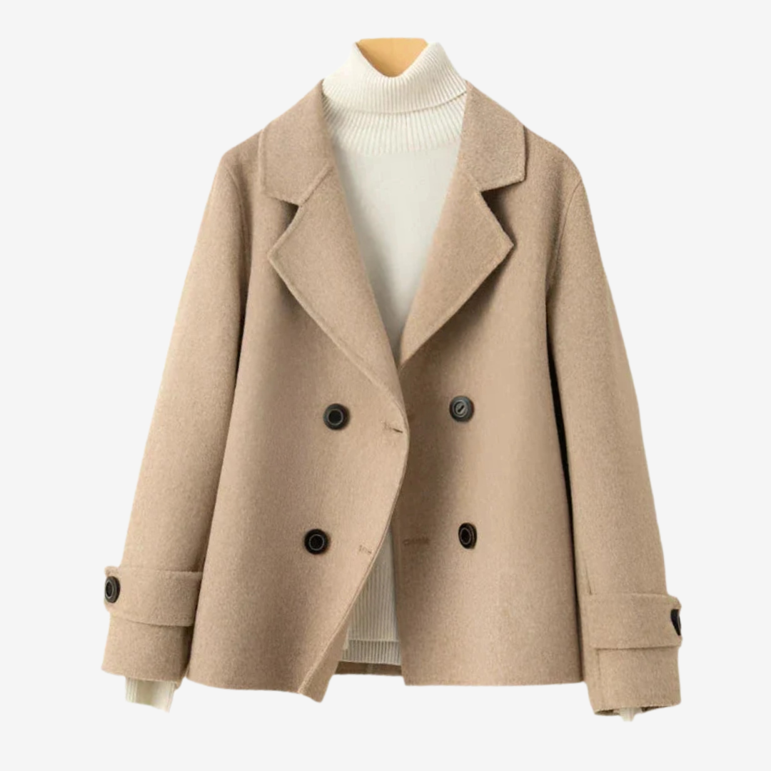 Chaqueta corta de lana con corte clásico para mujer – AIRLEA WoolElegance