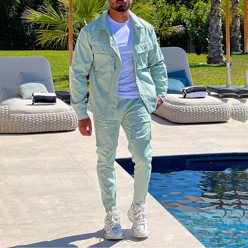 Conjunto cargo de hombre con sudadera y pantalón a juego – RYDER UtilitySet