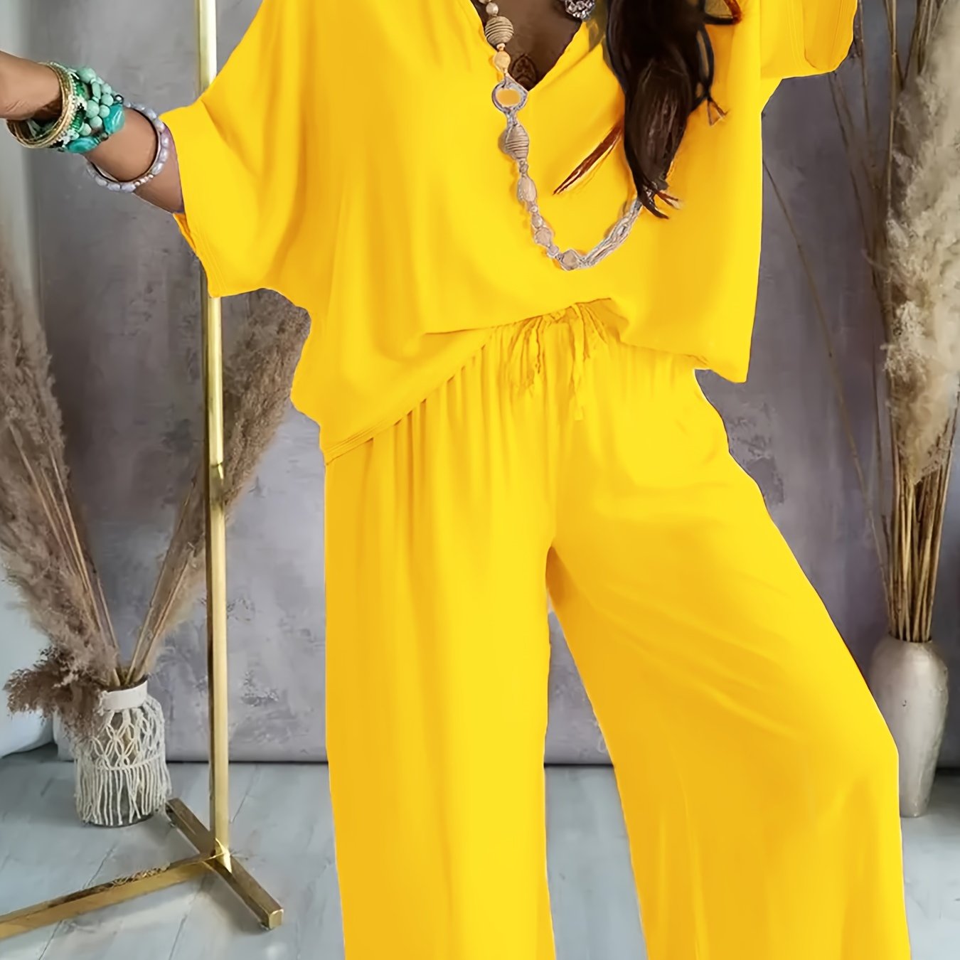 Conjunto de dos piezas con top y pantalón para mujer – VAYENA DreamSet
