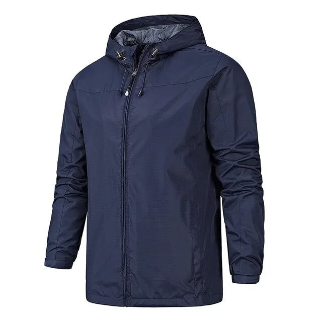 NIKO - Cortavientos ligero con cremallera para hombre