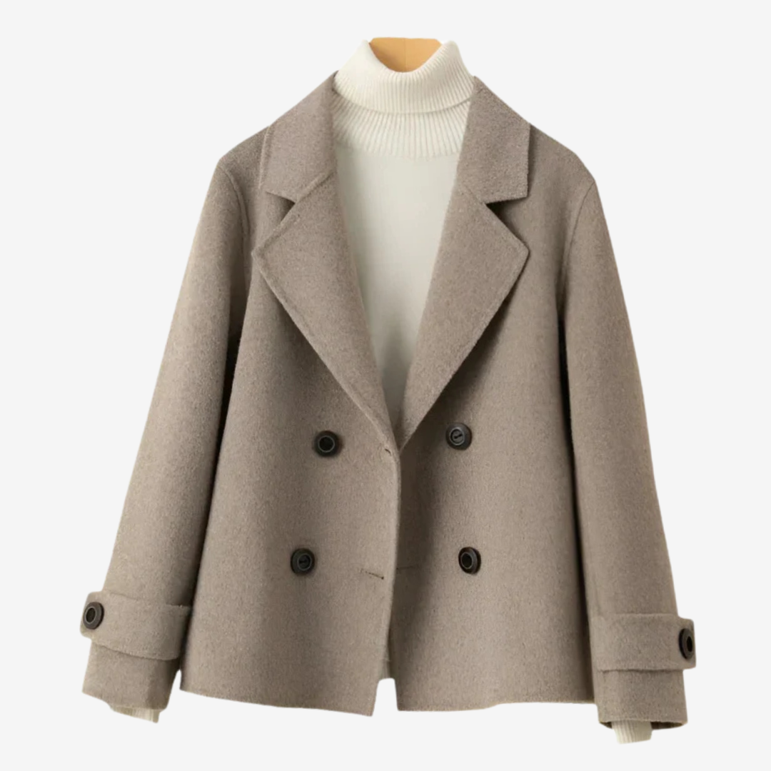 Chaqueta corta de lana con corte clásico para mujer – AIRLEA WoolElegance