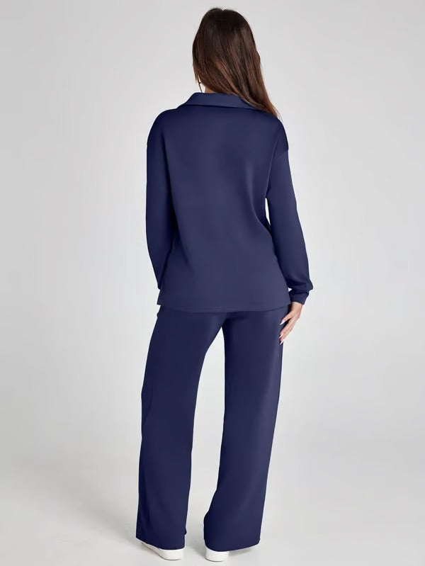Conjunto lounge de dos piezas para mujer con tacto suave y estilo relajado – LYANA Softwear