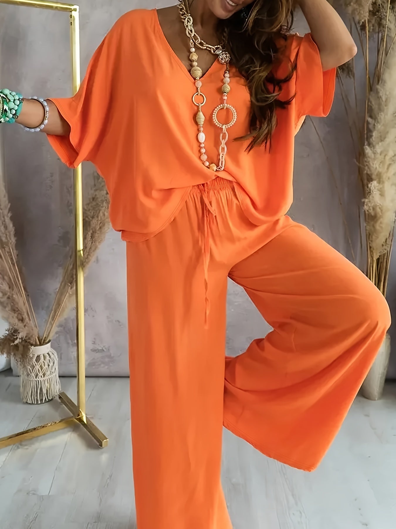 Conjunto de dos piezas con top y pantalón para mujer – VAYENA DreamSet