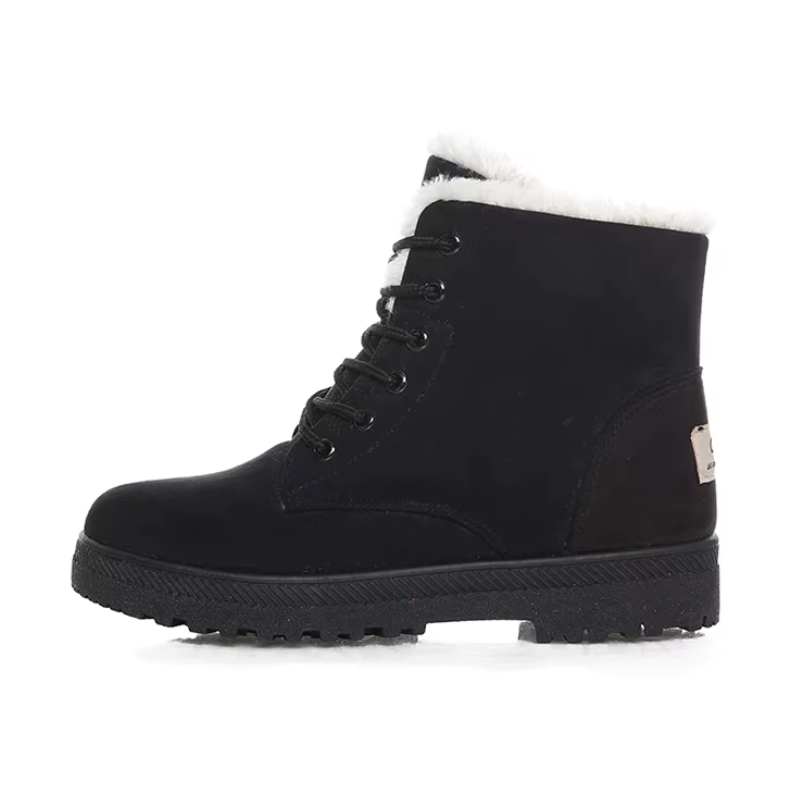 LEONIE - Botines de invierno con suela gruesa y forro de pelo para mujer