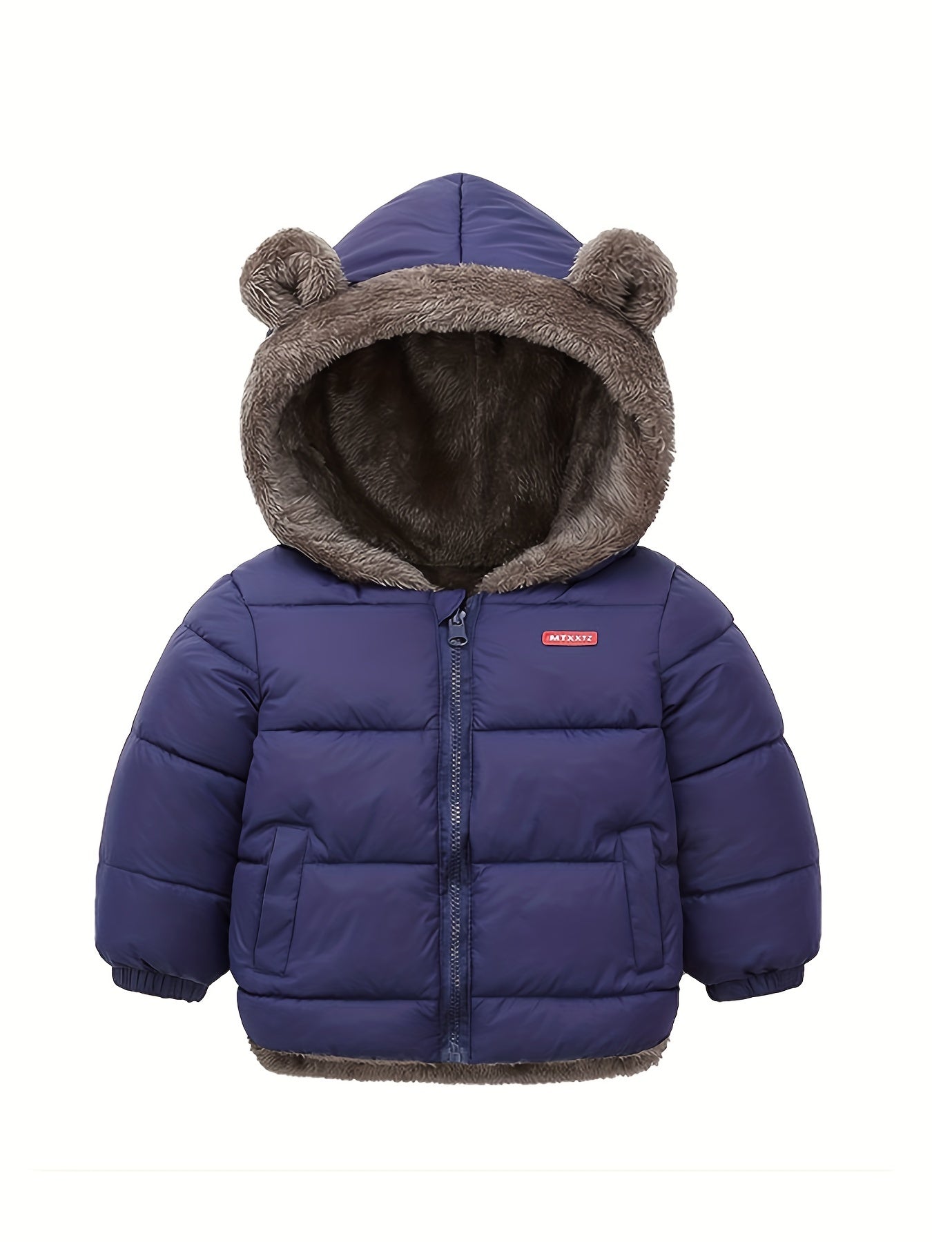LOKI - Abrigo de invierno para niños con forro de piel sintética