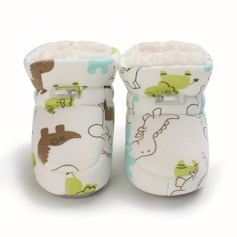 LINA - Botines de felpa fáciles de poner para bebés, niños y niñas
