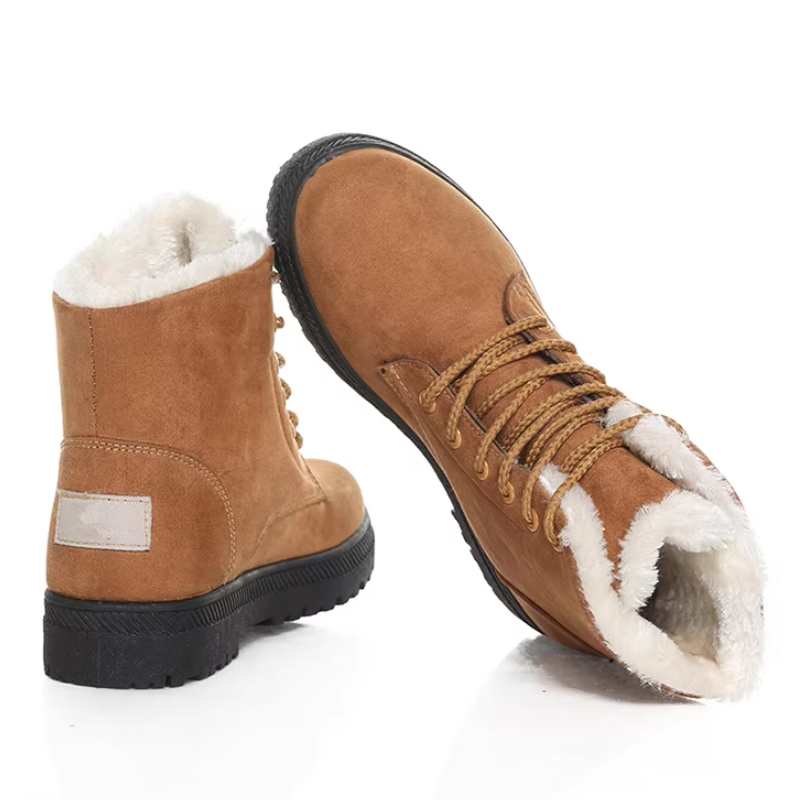 LEONIE - Botines de invierno con suela gruesa y forro de pelo para mujer