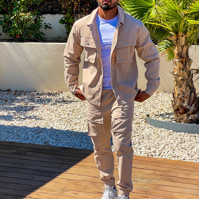 Conjunto cargo de hombre con sudadera y pantalón a juego – RYDER UtilitySet