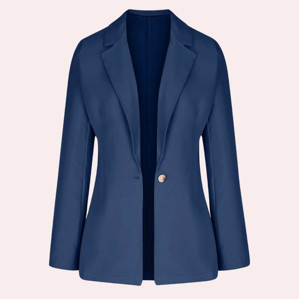 MARA - Blazer minimalista en color liso para mujer