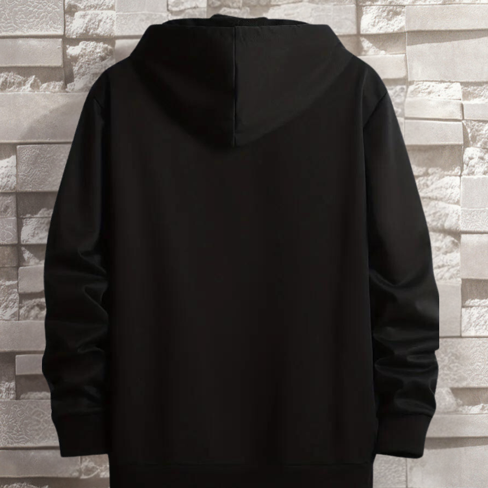 GAEL - Sudadera con cremallera cómoda para hombre