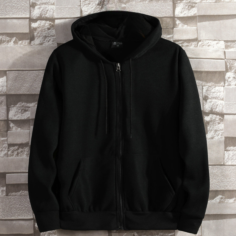 GAEL - Sudadera con cremallera cómoda para hombre