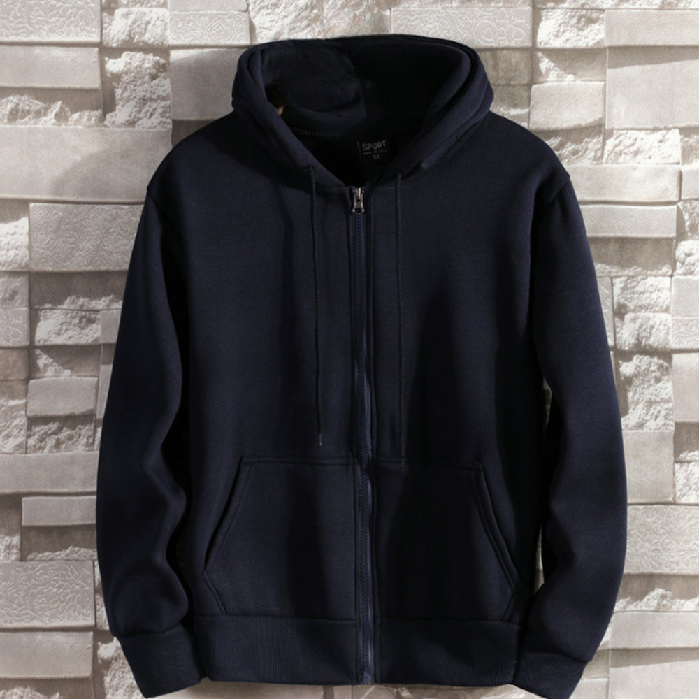 GAEL - Sudadera con cremallera cómoda para hombre