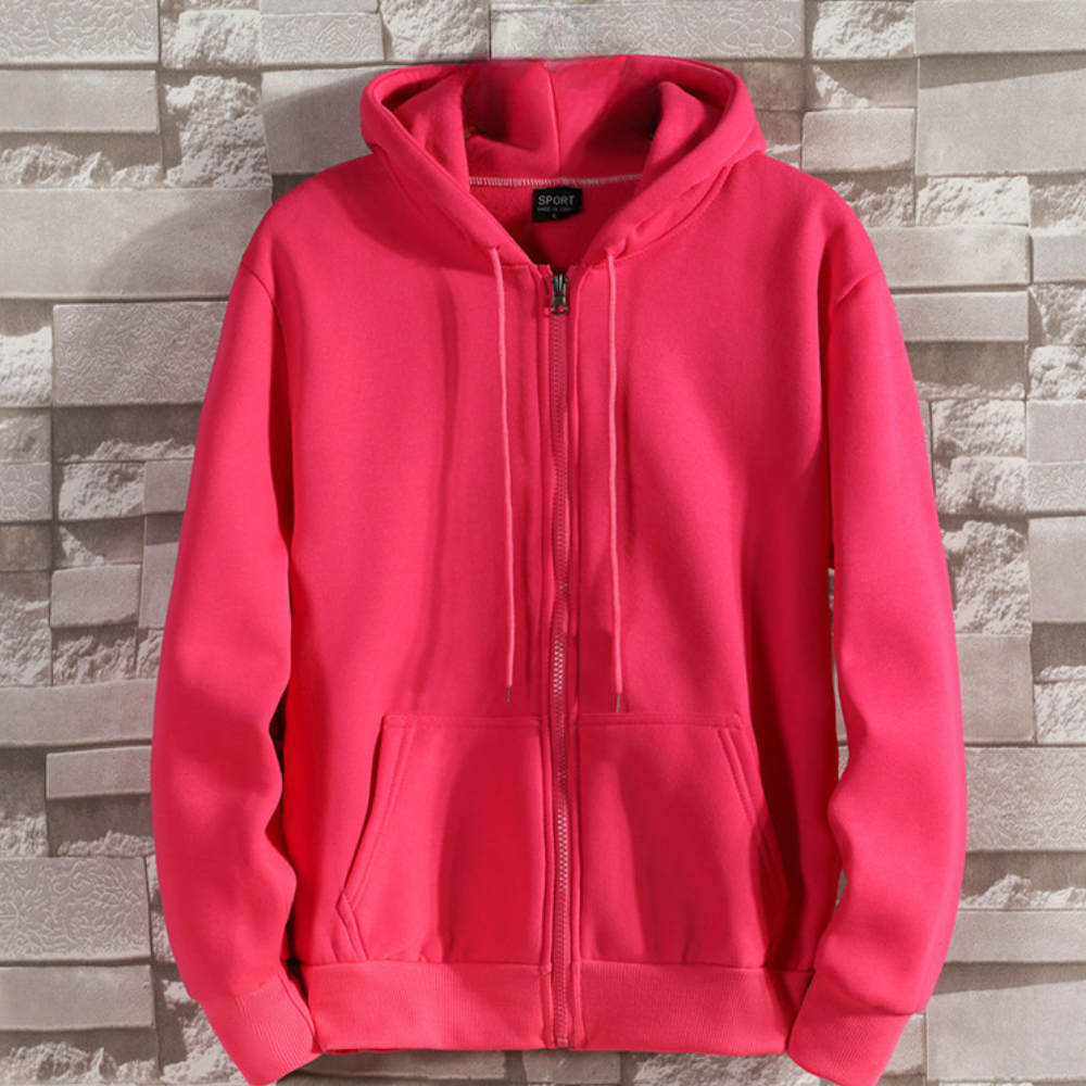 GAEL - Sudadera con cremallera cómoda para hombre