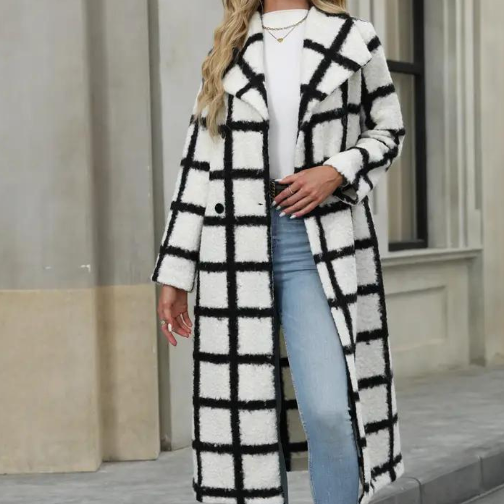 GALA - Abrigo largo elegante de invierno para mujer