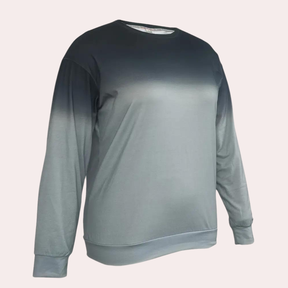 NAYA - Sudadera casual degradada de manga larga para mujer