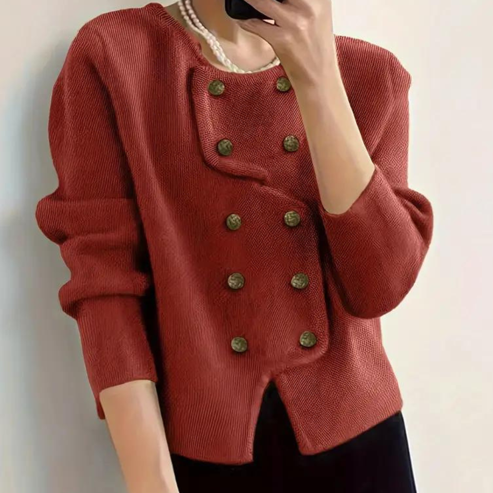 Cárdigan elegante para mujer con corte largo y tacto suave – ELIORA GraceLayer