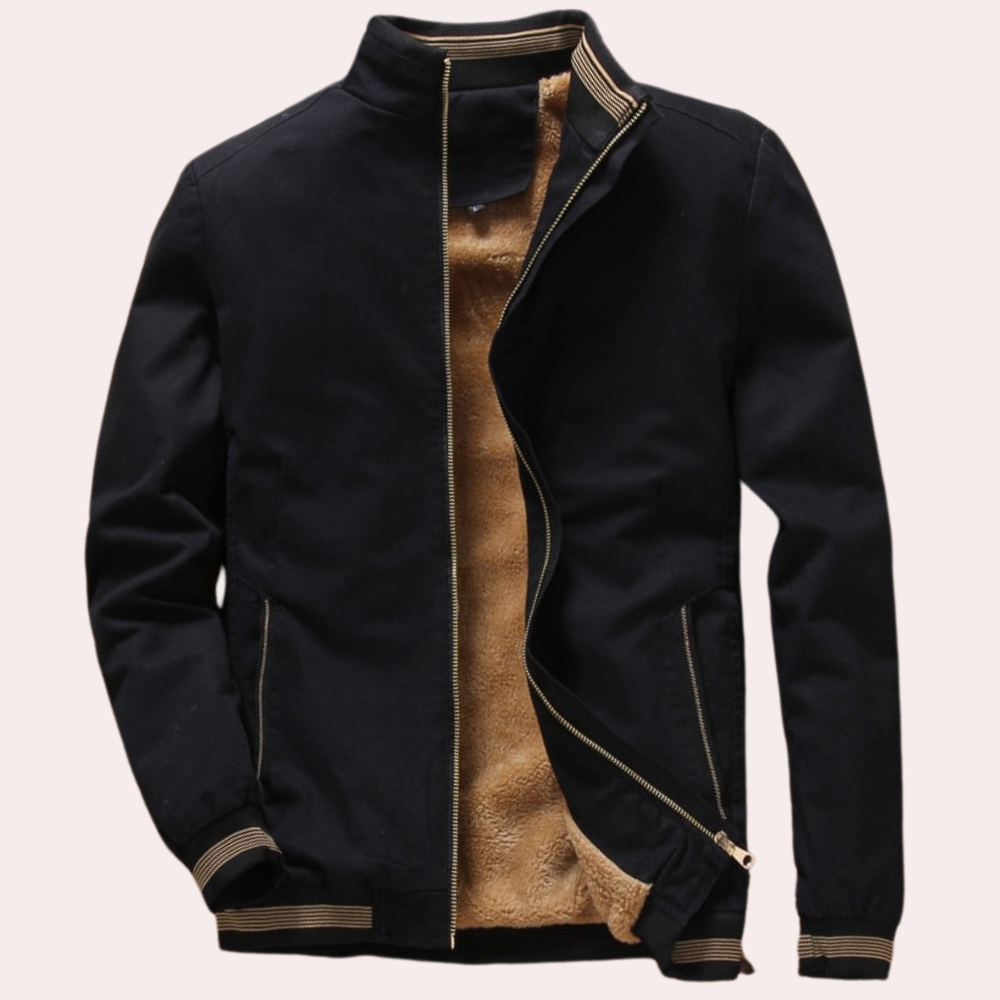 MARCOS - Chaqueta con forro polar y cremallera para hombre