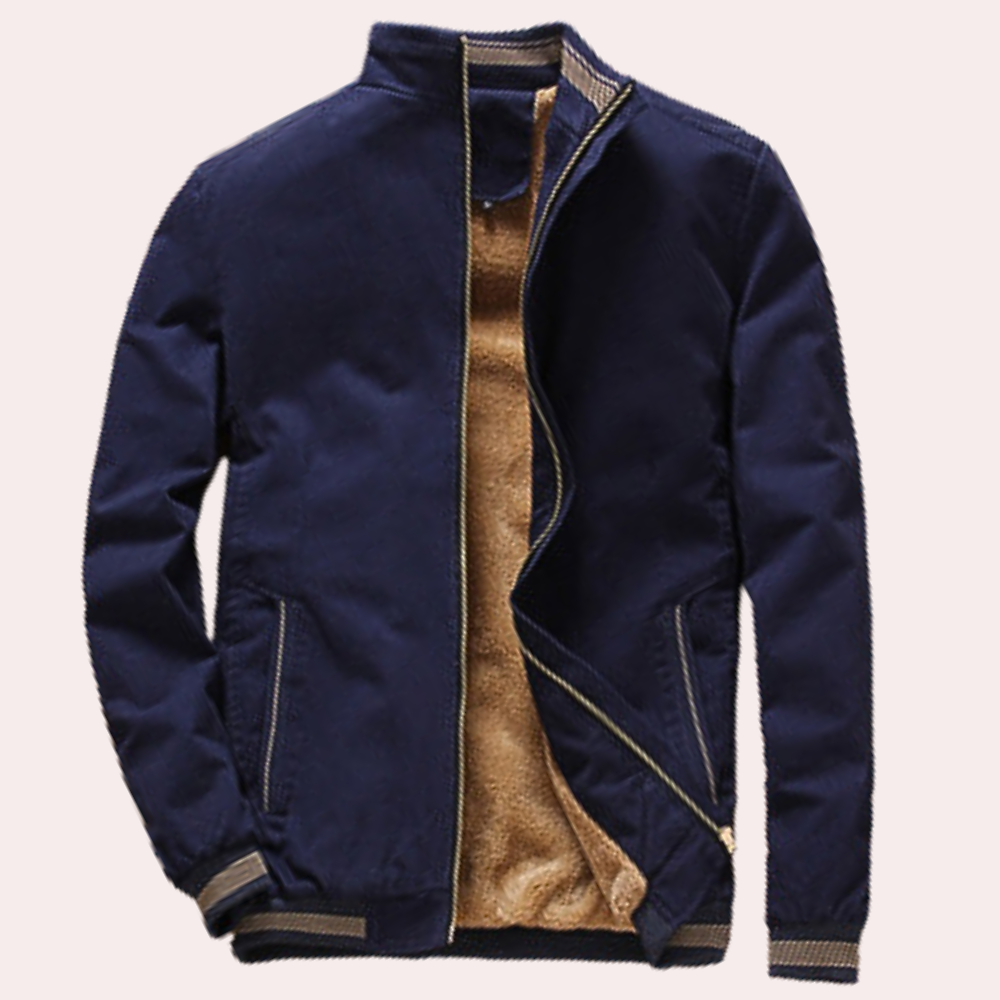 MARCOS - Chaqueta con forro polar y cremallera para hombre