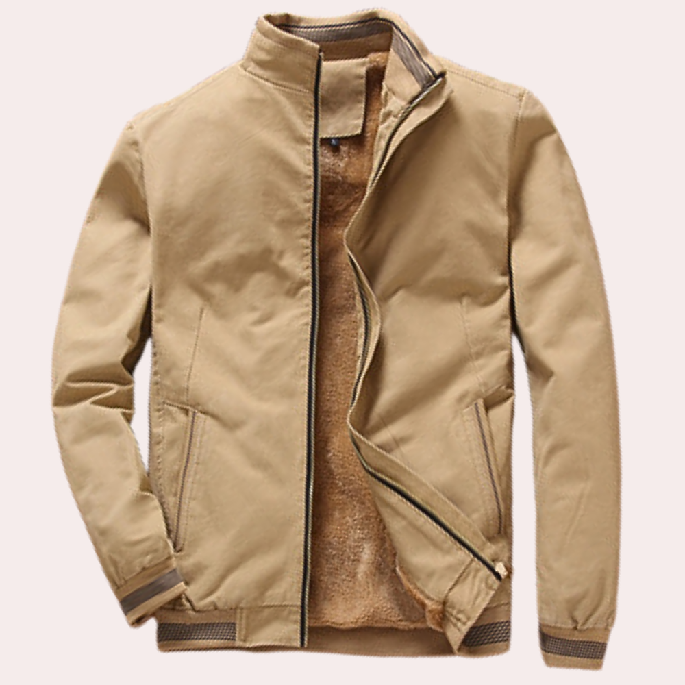 MARCOS - Chaqueta con forro polar y cremallera para hombre