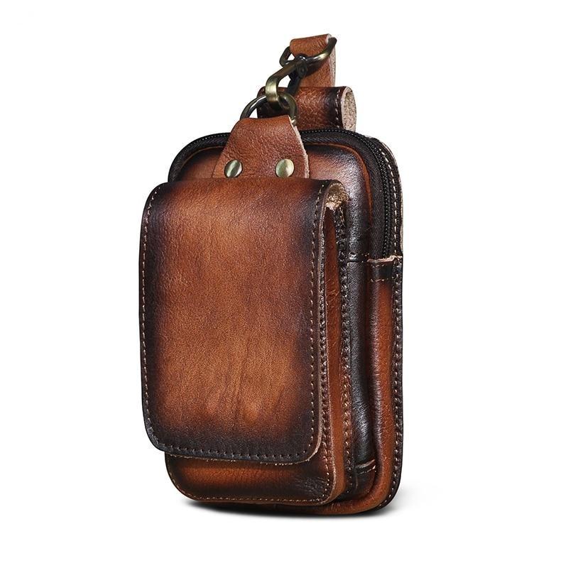 Riñonera de cuero para hombre – VALTERIO