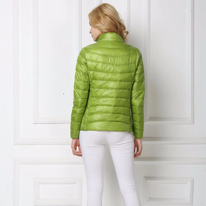 ILSE - Chaqueta ligera de plumón estilo Urban Chic para mujeres