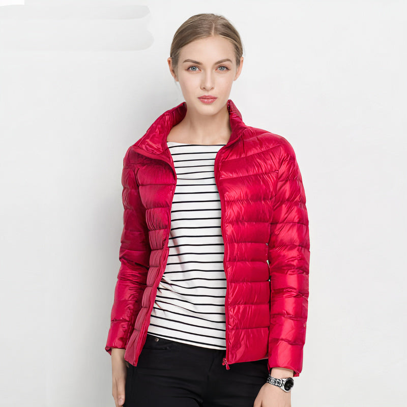ILSE - Chaqueta ligera de plumón estilo Urban Chic para mujeres