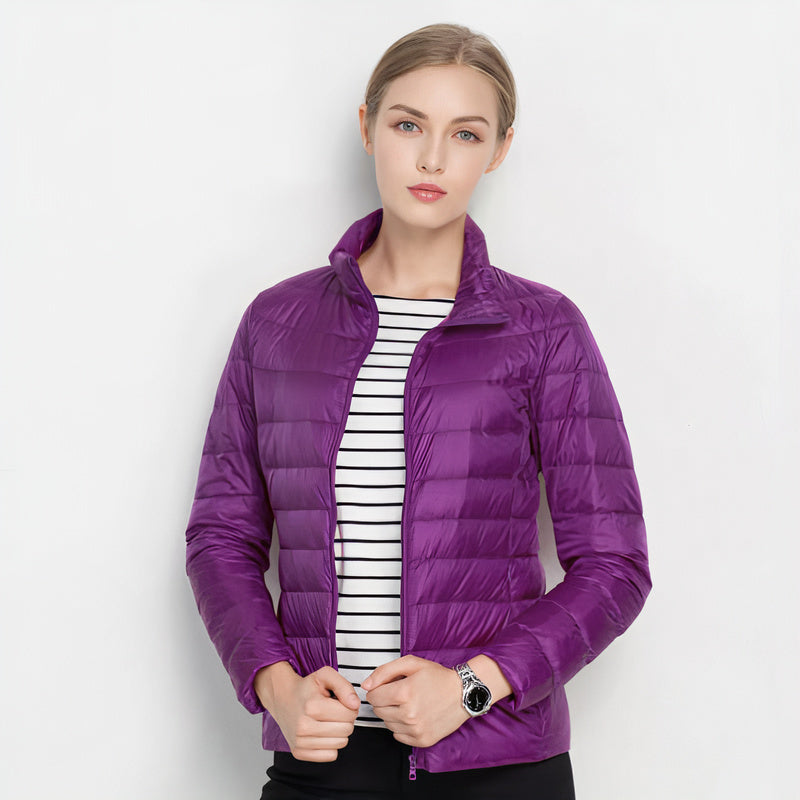 ILSE - Chaqueta ligera de plumón estilo Urban Chic para mujeres