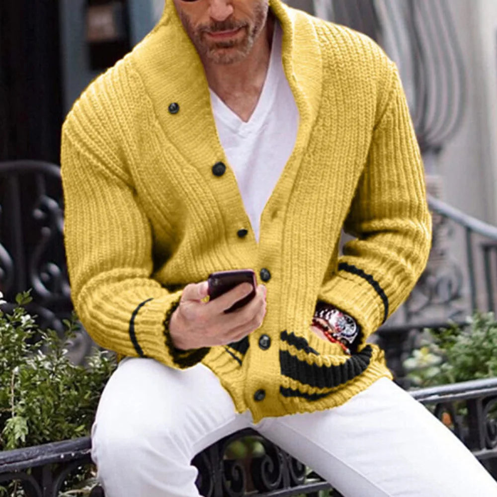 ELIAS - Cárdigan de invierno de punto para hombre