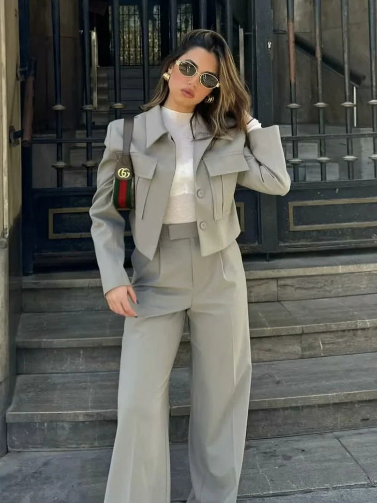 Conjunto moderno de dos piezas para mujer con diseño primaveral – LYVIA SpringLine