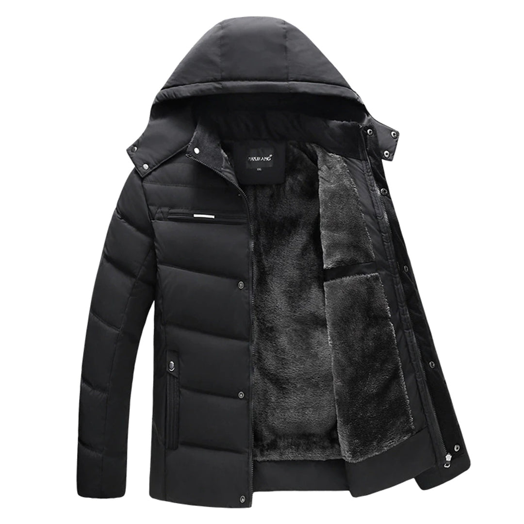 VALENTIN - Abrigo puffer acolchado con capucha para hombre