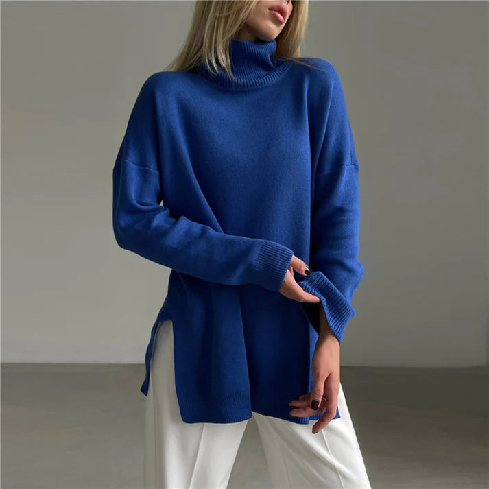 FIORENZA – Suéter de punto con cuello alto para mujer