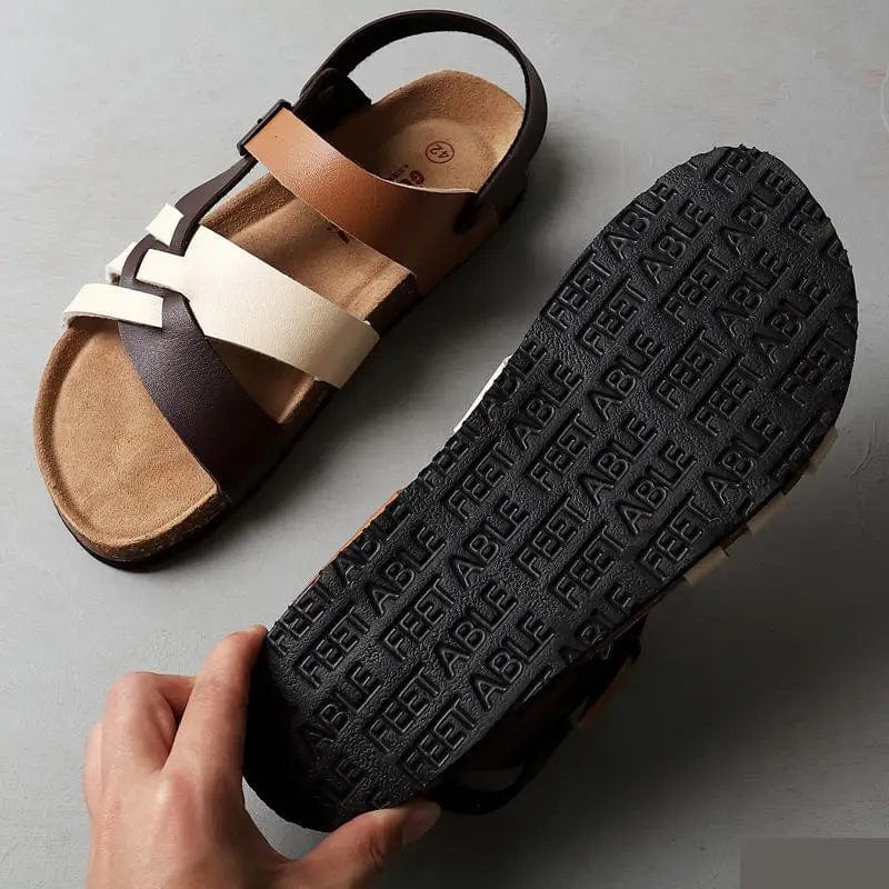Sandalias ortopédicas de cuero premium para hombre – GABRIELLO