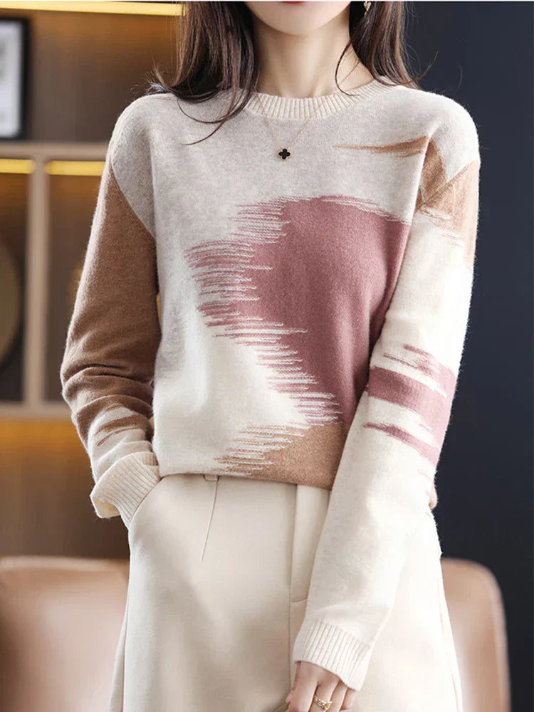 ISABELLE - Suéter de cachemira con diseño tie-dye para mujer